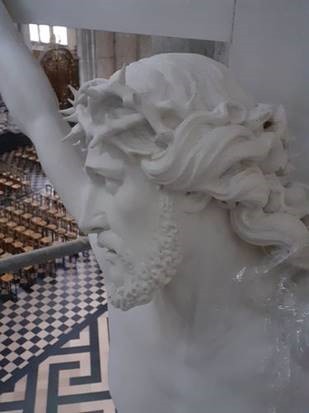 Atelier Giordani - Conservation - Restauration
Edifice – Mobilier - Sculpture – Objets d’art – Moulage –
Pierre, bois métal, polychromie et dorure - Christ en croix de la Cathédrale Notre Dame - Bois polychrome - Nettoyage et refixage polychromie en concomitance
Purge et passivation des éléments ferreux corrodés
Consolidation des systèmes d’assemblages
Réintégration des éléments déchus et/ou mobiles
Comblement des manques et fissurations
Masticage des lacunes de surface
Réintégration colorée et harmonisation
Dépose et repose
