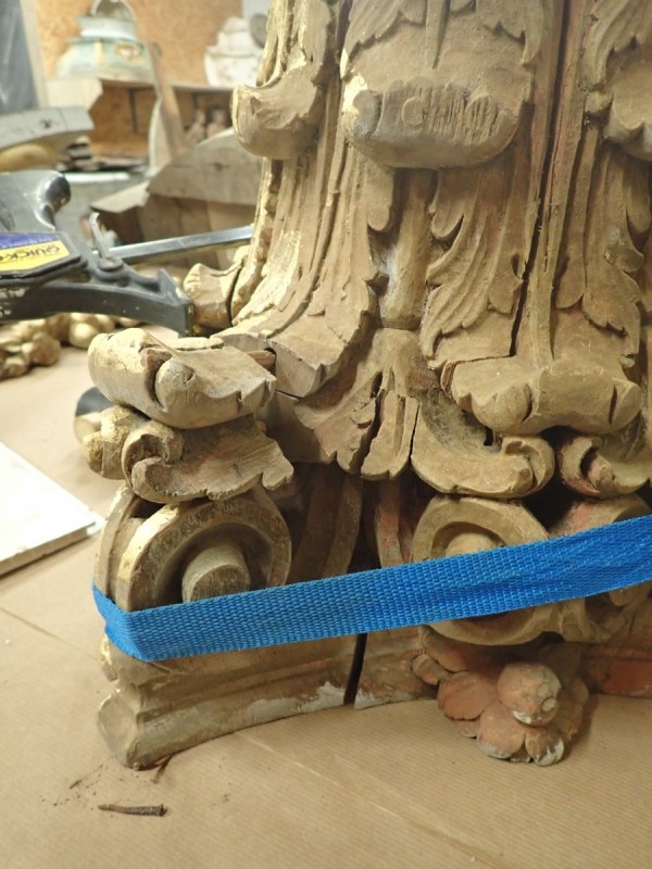 Atelier Giordani - Conservation - Restauration
Edifice – Mobilier - Sculpture – Objets d’art – Moulage –
Pierre, bois métal, polychromie et dorure - Conservation-restauration – Retable majeur - Bois peint - OPÉRATIONS RÉALISÉES
-	Dépose, transfert et dépoussiérage
-	Traitement insecticide curatif et consolidation des bois 
-	Révision et consolidation des assemblages
-	Restitution et compléments des éléments manquants
-	Greffes
-	Nettoyage et fixage
-	Masticages, réintégrations colorées, 
dorure à la mixtion et mises en cire
- Transfert et repose