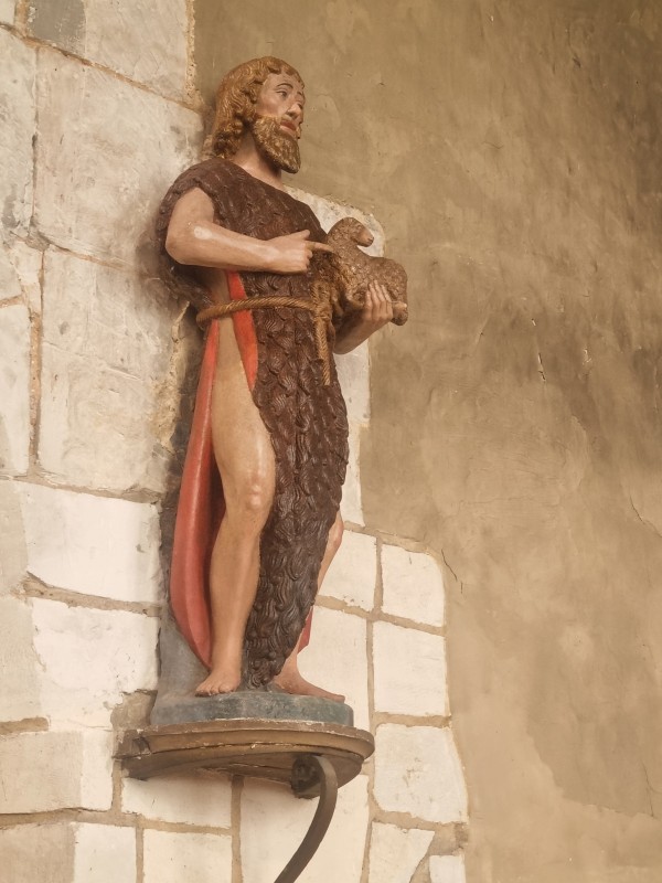 Atelier Giordani - Conservation - Restauration
Edifice – Mobilier - Sculpture – Objets d’art – Moulage –
Pierre, bois métal, polychromie et dorure - Dégagement d'une statue de St Jean-Baptiste en pierre - Pierre polychrome - -transport aller/retour en atelier
- Dégagement mécanique des surpeints sous lunettes binoculaire
- Purge des anciennes restaurations et reprise reprise au polyfila des zones à combler et modeler
- Scellement de la tête et de la terrasse par goujon en inox et colle Hilti
- Retouche colorée
- Repose et fixation