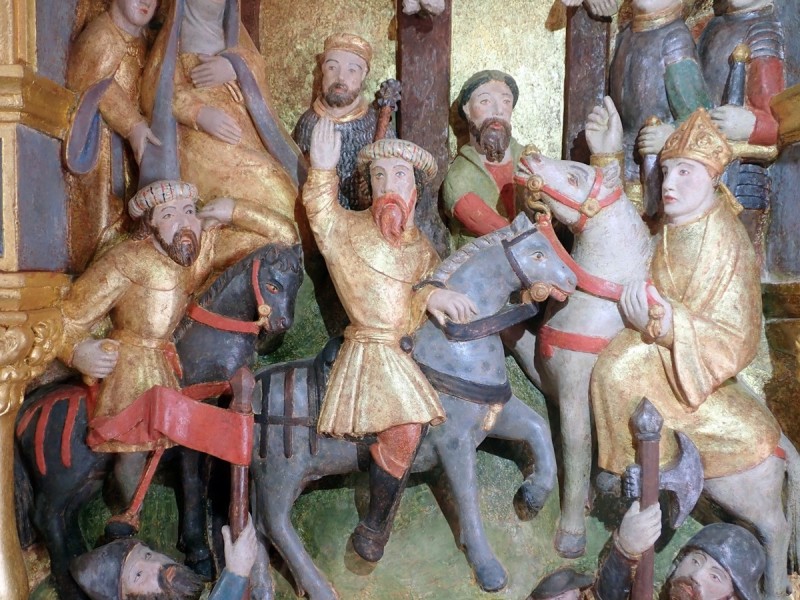 Atelier Giordani - Conservation - Restauration
Edifice – Mobilier - Sculpture – Objets d’art – Moulage –
Pierre, bois métal, polychromie et dorure - Conservation-restauration générale du choeur : Retable majeur et son maître-autel - Pierre calcaire, maçonnerie et plâtre, bois ; décors peints, dorés et argentés - OPÉRATIONS RÉALISÉES
-	Dépoussiérage, refixage, nettoyage
-	Comblement des lacunes, ragréage et masticage
-	Restitution d’éléments manquants par prise d’empreinte et moulage
-	Dégagement mécanique par clivage au scalpel
-	Allègement de la bronzine
-	Retouches sur les décors peints, dorés (or mica) et argentés (argent minéral Iriodin)
-	Dorure à la mixtion
-	Restitution des fonds (peinture acrylique) à partir de sondages
-	Patines d’harmonisation