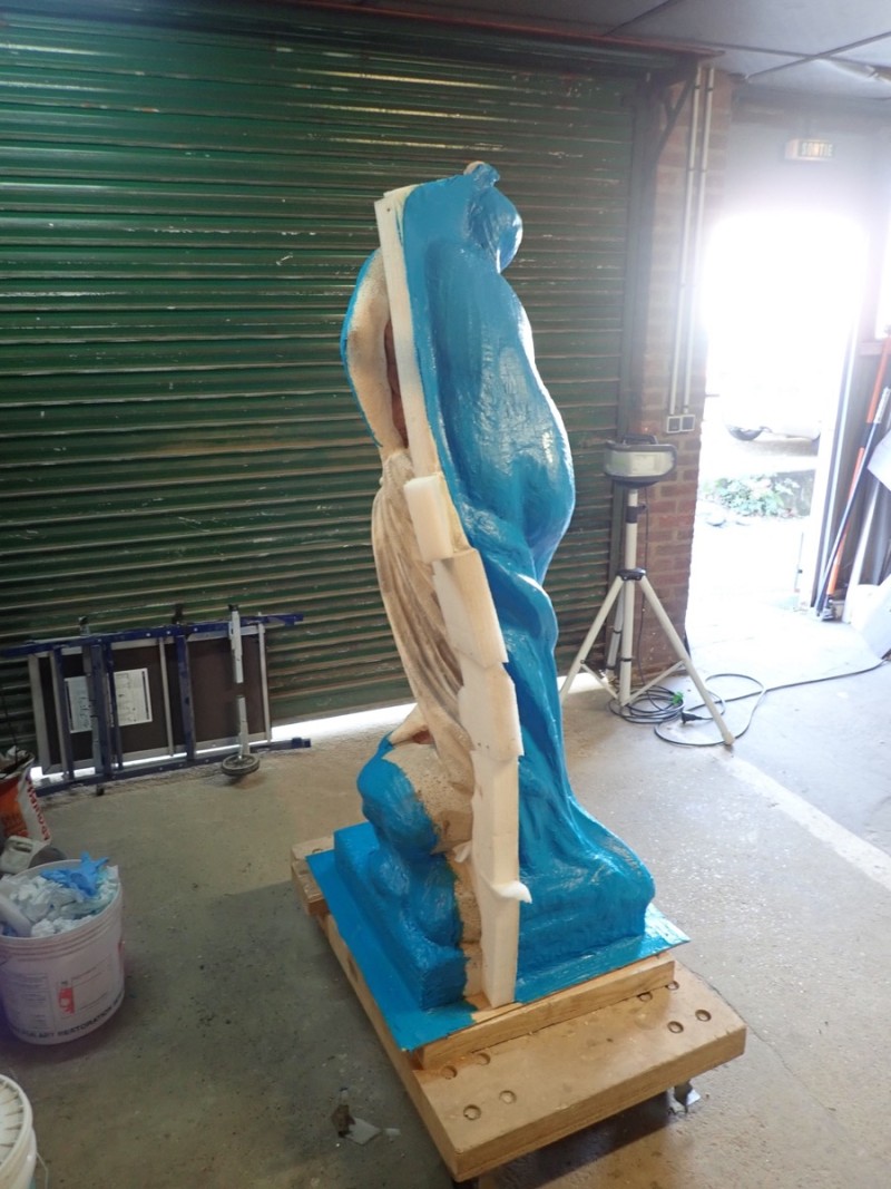 Atelier Giordani - Conservation - Restauration
Edifice – Mobilier - Sculpture – Objets d’art – Moulage –
Pierre, bois métal, polychromie et dorure - Moulage complet de la statue sur une reproduction et tirage en micro-béton - Pierre reconstituée avec armature métallique - OPÉRATIONS RÉALISÉES
Reproduction :
-	Dépose
-	Nettoyage
-	Passivation et restitution des reliefs manquants
-	Comblement

Copie :
-	Préparation du support (reproduction)
-	Prise d’empreinte
-	Réalisation d’un contre-moule
-	Création d’un tirage en micro béton
- Finitions à sec, repose