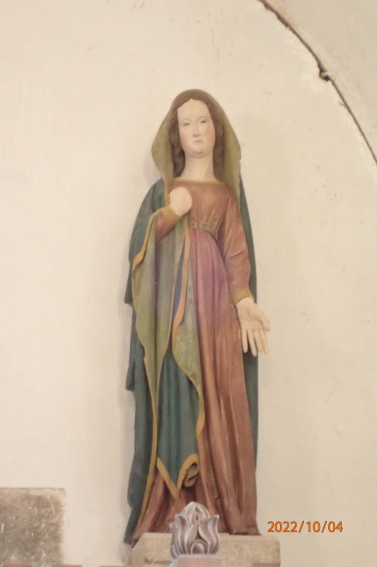 Atelier Giordani - Conservation - Restauration
Edifice – Mobilier - Sculpture – Objets d’art – Moulage –
Pierre, bois métal, polychromie et dorure - Restauration de deux statues en bois polychrome - Bois polychrome - - Traitement insecticide en anoxie dynamique
- Traitement insecticide chimique préventif 
- Dépoussiérage, nettoyage, purge
- Consolidation chimique du bois
- Restitution des manques et éléments mobiles
- Comblements et masticage
- Réintégration colorée et glacis