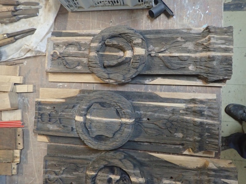 Atelier Giordani - Conservation - Restauration
Edifice – Mobilier - Sculpture – Objets d’art – Moulage –
Pierre, bois métal, polychromie et dorure - Restauration des éléments en bois sculpté et des colonnes et dalles gravées en pierre - Bois sculpté et pierre - OPÉRATIONS RÉALISÉES
Bois sculpté :
- Dépose partielle 
- Traitement insecticide curatif et préventif
- Renfort et doublage
- Greffes de sculptures, pose de flipots
- Bouchage
- Retouche
- Protection finale