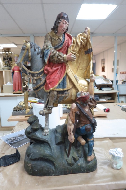 Atelier Giordani - Conservation - Restauration
Edifice – Mobilier - Sculpture – Objets d’art – Moulage –
Pierre, bois métal, polychromie et dorure - Restauration de la Charité Saint Martin - Bois polychrome - OPÉRATIONS RÉALISÉES
- Nettoyage par compresses
- Consolidation des zones altérées
- Étude de la polychromie
- Dégagement de la polychromie
- Refixage
- Réintégrations formelles
- Réintégrations colorées
- Protection finale