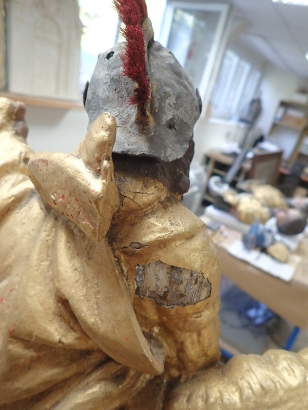 Atelier Giordani - Conservation - Restauration
Edifice – Mobilier - Sculpture – Objets d’art – Moulage –
Pierre, bois métal, polychromie et dorure - Restauration de la Charité Saint Martin - Bois polychrome - OPÉRATIONS RÉALISÉES
- Nettoyage par compresses
- Consolidation des zones altérées
- Étude de la polychromie
- Dégagement de la polychromie
- Refixage
- Réintégrations formelles
- Réintégrations colorées
- Protection finale