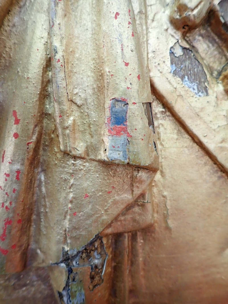 Atelier Giordani - Conservation - Restauration
Edifice – Mobilier - Sculpture – Objets d’art – Moulage –
Pierre, bois métal, polychromie et dorure - Restauration de la Charité Saint Martin - Bois polychrome - OPÉRATIONS RÉALISÉES
- Nettoyage par compresses
- Consolidation des zones altérées
- Étude de la polychromie
- Dégagement de la polychromie
- Refixage
- Réintégrations formelles
- Réintégrations colorées
- Protection finale