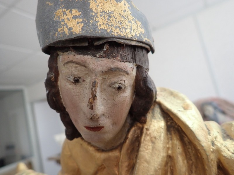 Atelier Giordani - Conservation - Restauration
Edifice – Mobilier - Sculpture – Objets d’art – Moulage –
Pierre, bois métal, polychromie et dorure - Restauration de la Charité Saint Martin - Bois polychrome - OPÉRATIONS RÉALISÉES
- Nettoyage par compresses
- Consolidation des zones altérées
- Étude de la polychromie
- Dégagement de la polychromie
- Refixage
- Réintégrations formelles
- Réintégrations colorées
- Protection finale