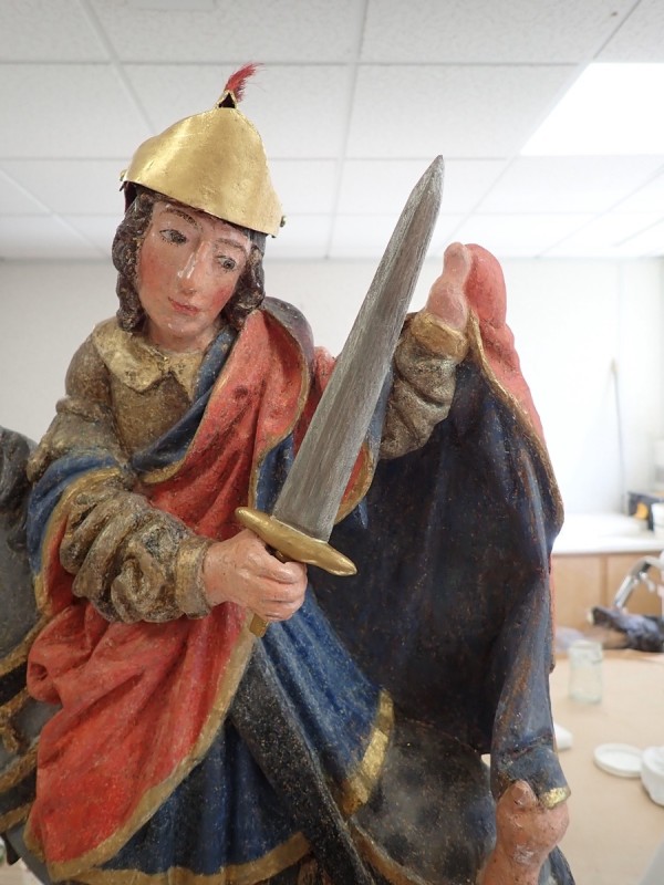Atelier Giordani - Conservation - Restauration
Edifice – Mobilier - Sculpture – Objets d’art – Moulage –
Pierre, bois métal, polychromie et dorure - Restauration de la Charité Saint Martin - Bois polychrome - OPÉRATIONS RÉALISÉES
- Nettoyage par compresses
- Consolidation des zones altérées
- Étude de la polychromie
- Dégagement de la polychromie
- Refixage
- Réintégrations formelles
- Réintégrations colorées
- Protection finale