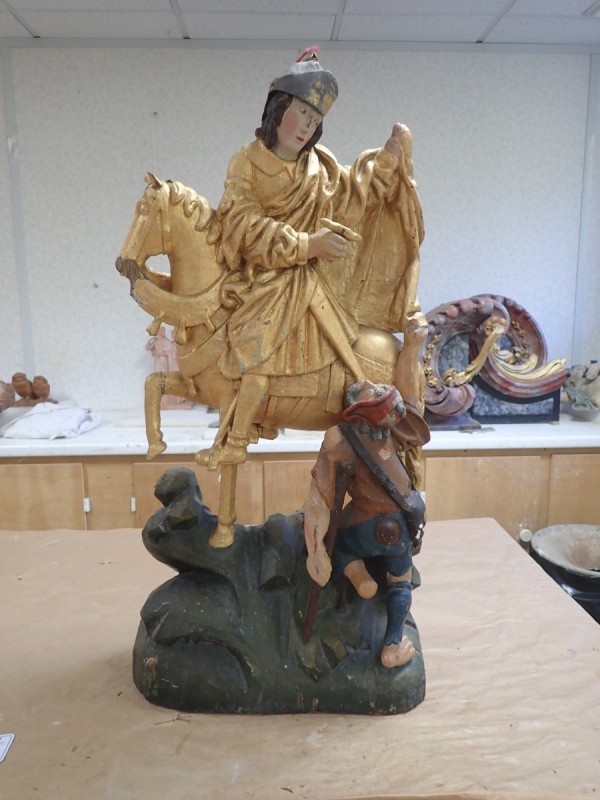 Atelier Giordani - Conservation - Restauration
Edifice – Mobilier - Sculpture – Objets d’art – Moulage –
Pierre, bois métal, polychromie et dorure - Restauration de la Charité Saint Martin - Bois polychrome - OPÉRATIONS RÉALISÉES
- Nettoyage par compresses
- Consolidation des zones altérées
- Étude de la polychromie
- Dégagement de la polychromie
- Refixage
- Réintégrations formelles
- Réintégrations colorées
- Protection finale