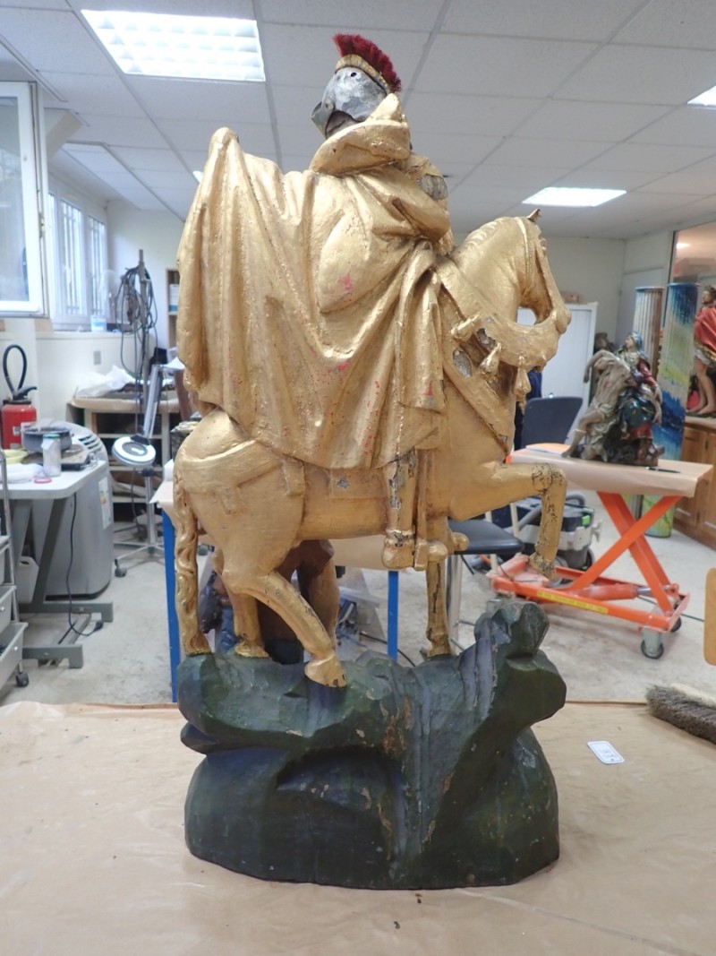 Atelier Giordani - Conservation - Restauration
Edifice – Mobilier - Sculpture – Objets d’art – Moulage –
Pierre, bois métal, polychromie et dorure - Restauration de la Charité Saint Martin - Bois polychrome - OPÉRATIONS RÉALISÉES
- Nettoyage par compresses
- Consolidation des zones altérées
- Étude de la polychromie
- Dégagement de la polychromie
- Refixage
- Réintégrations formelles
- Réintégrations colorées
- Protection finale