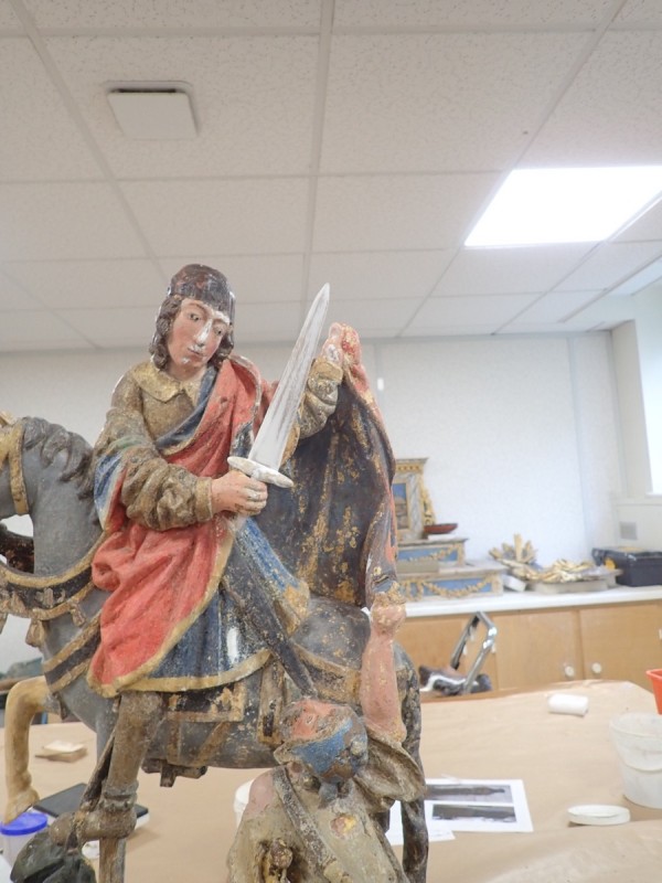 Atelier Giordani - Conservation - Restauration
Edifice – Mobilier - Sculpture – Objets d’art – Moulage –
Pierre, bois métal, polychromie et dorure - Restauration de la Charité Saint Martin - Bois polychrome - OPÉRATIONS RÉALISÉES
- Nettoyage par compresses
- Consolidation des zones altérées
- Étude de la polychromie
- Dégagement de la polychromie
- Refixage
- Réintégrations formelles
- Réintégrations colorées
- Protection finale
